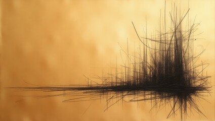 reeds at sunset