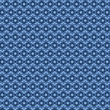 Fototapeta Blue Gradient Pattern with Stars and Waves