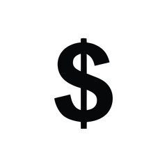 dollar sign on a white background