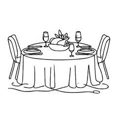 Thanksgiving dining table set with glasses and a centerpiece arrangement  