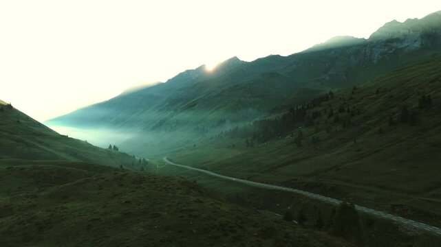 Sunset at Col du Tourmalet, French Pyrenees