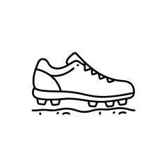 Cleats on dirt ground emphasizing the concept of baseball photography  