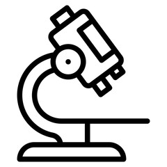 Microscope laboratory  icon in vector illustration