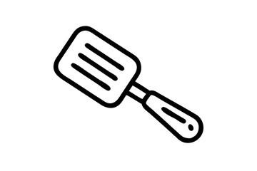 black plastic spatula