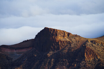 Teide volcano with clouds