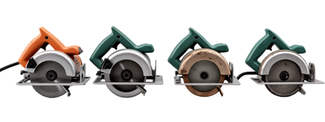 A set of four circular cutters