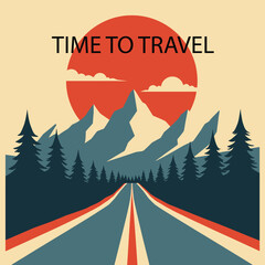time to travel road mountain 