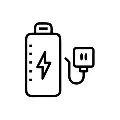 Battery charging icon design power energy smartphone mobile device