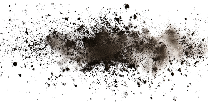 Abstract grunge texture background with dark splatters and foam on black Artistic concept of dirt, pollution, and decay