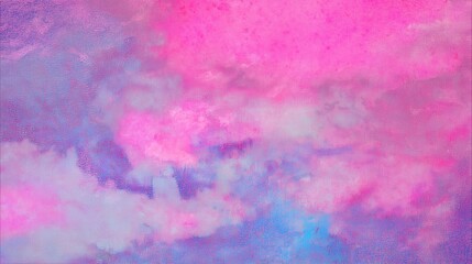 Colorful Sky Clouds Pink Purple Blue Gradient Abstract Painting Texture Soft Vibrant Artistic Ethereal Dreamy Pastel Hues Atmospheric Light Watercolor Backgrounds