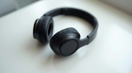 Sports Headphones on White Desk