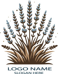 sagebrush Logo icon vector white background .