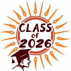 Downloadable Class of 2026Classic Graduation Logo