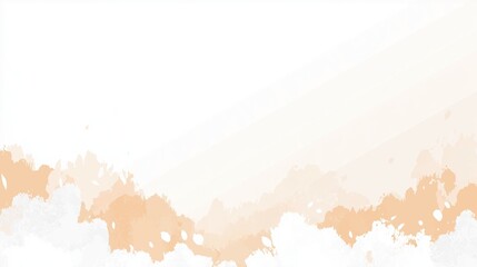 Abstract Modern Minimalistic Design: Soft Colorful Watercolor Splash Background with Cream and Beige Gradients, Artistic Elegance and Texture for Creative Canvas Layouts