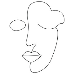 vector illustration of a silhouette of a woman