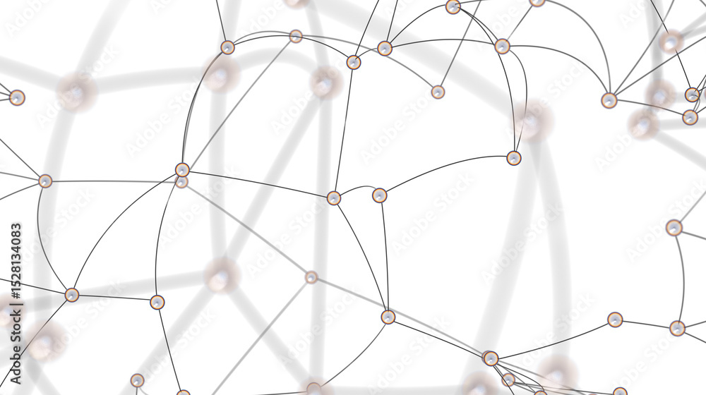 Poster abstract image depicting a complex network. ideal for technology, connection, and communication conc
