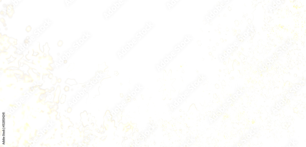 Poster High-resolution image of an abstract white background featuring delicate yellow splatter patterns. Ideal for design projects.