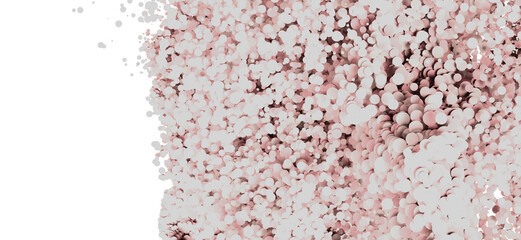 Soft pink and white bubbles, abstract background, perfect for websites, presentations, and more.