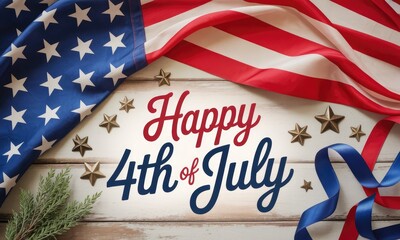 American flag festive background 4th of july celebration