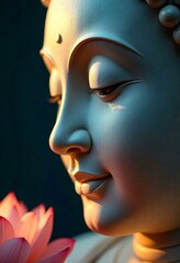 lord buddah's face close up