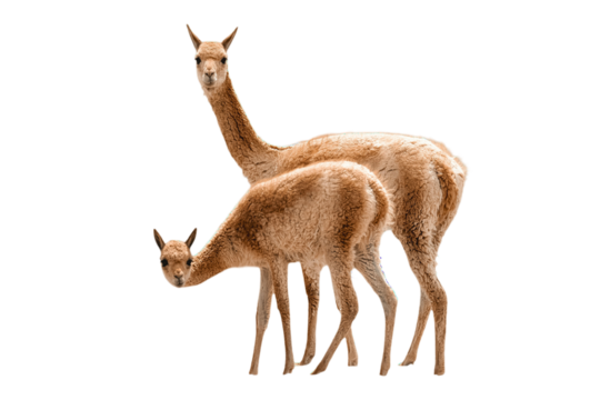 Two Vicunas Camelid Png