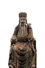 Fototapeta premium Chinese Guardian Figure Stone Statue Png