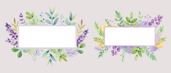 Beautiful Watercolor Flower Bouquet with Purple Roses & Berries - Elegant Floral Art