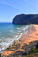 Laga Beach and Ogoño Mountain. Urdaibai Reserve. Basque Country.