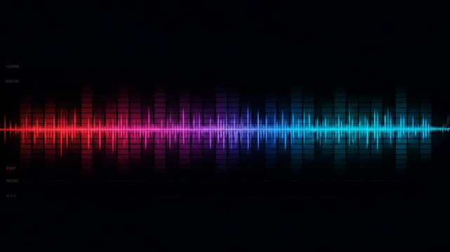 Abstract sound wave visual graphic background