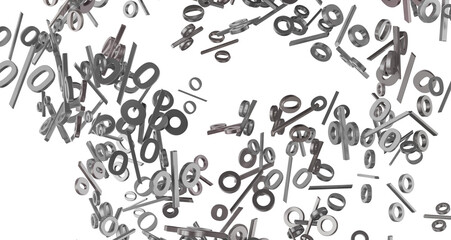 Obraz premium sale digital percent in transparent transparent PNG