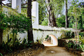 Oromana flour mill next to the banks of the Guadaira River, within Oromana Park in Alcalá de Guadaira, Seville