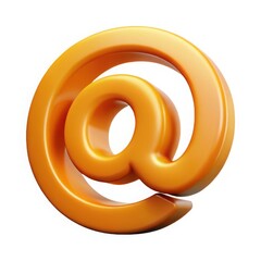 Obraz premium 3d realistic orange at symbol high quality 3d render