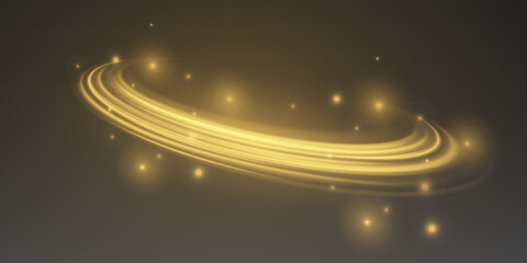 Glowing light effect waves and swirls. Vector illustration