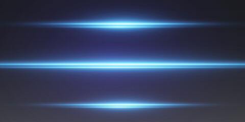 Glowing neon horizontal lines and light effects.