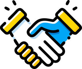 handshake icon vector illustration