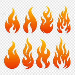 Fiery Flames A Collection of  Hot, Burning Fire Illustrations for Design Projects