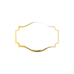 Elegant Golden Frame with Decorative Corners