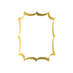 Golden Frame with Angular Corners