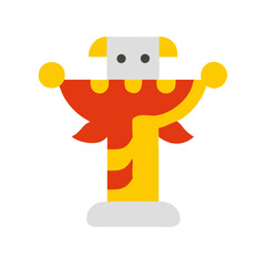 type colored shape icon