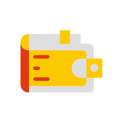 wallet icon colored shape icon