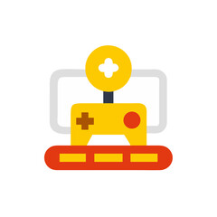 video game icon colored shape icon