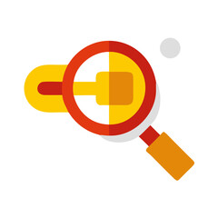 zoom icon colored shape icon