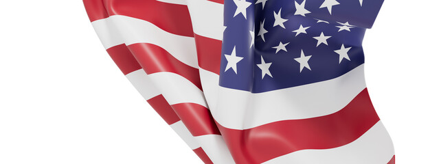 Obraz premium High-quality image of an American flag, perfect for patriotic designs and backgrounds.