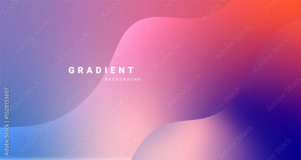 Aufkleber Modern abstract background with smooth gradient and soft curves