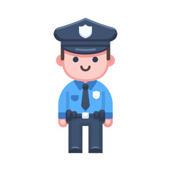 police illustration design