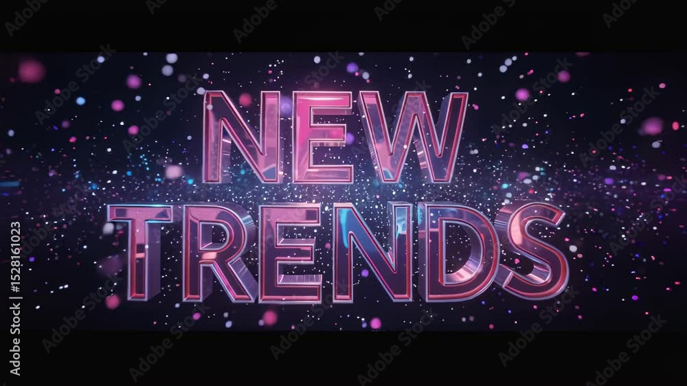 Poster futuristic glowing text 