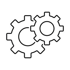 setting icon,  Sync process icon vector illustration symbol. 