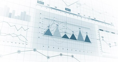 Interactive Global Economic Trends: Modern Visual Display. Business and Economy Related Abstract 3D Concept. - Powered by Adobe