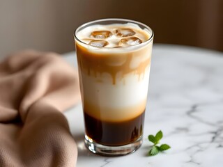 Cup of a cold iced latte