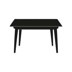 Wooden Table Isolated on White Background – Rustic and Modern Furniture